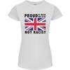 Proud To Wear Flag Not Racist Union Jack Womens Petite Cut T-Shirt