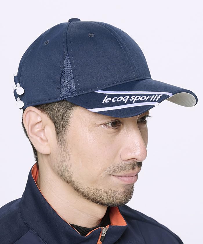 Кепка Coq Sportif Кепка Солнцезащитные очки Вставка Футболка Вставка Пот Впитывающая Быстросохнущая Гольф LG4FCP01M NV00 [Le Golf] Мужская Гольфистская (военно-морской флот)