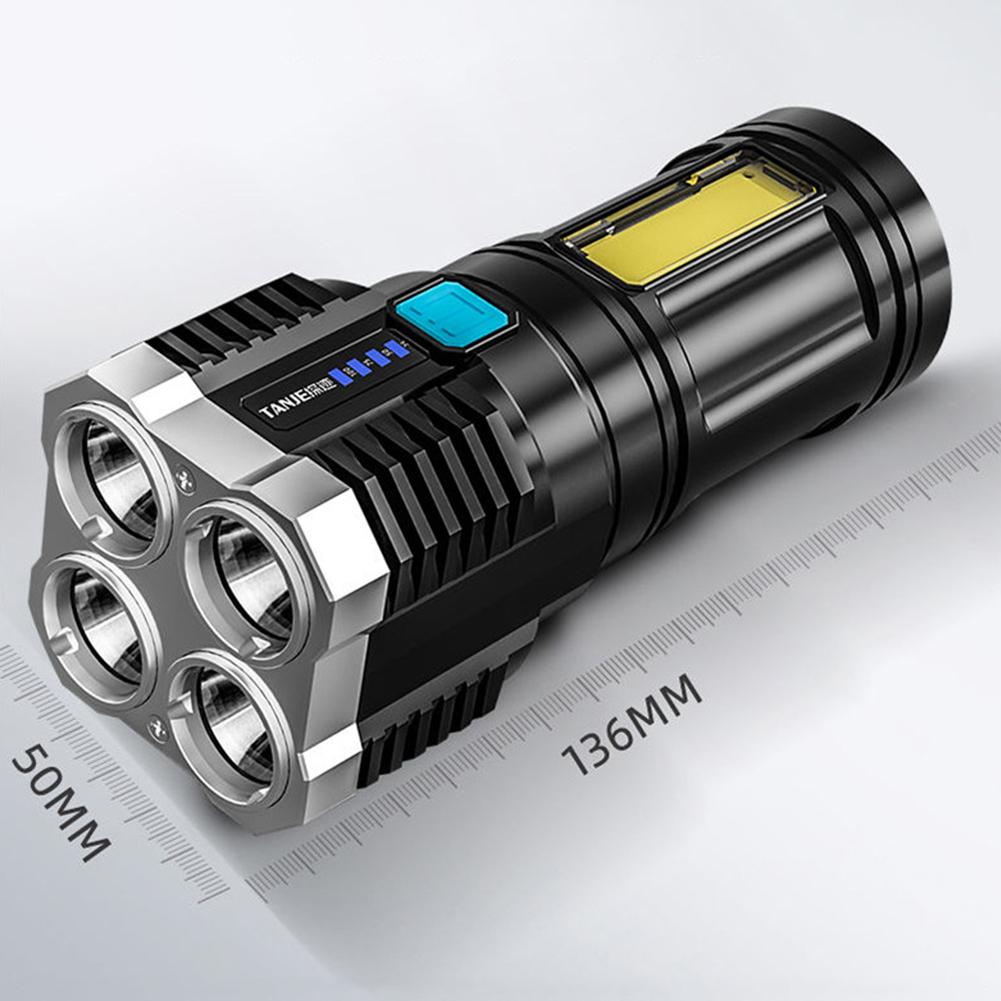 1-10PCS Powerful Flashlights Portable Rechargeable LED Camping Lamps Torch Light Waterproof Long Range Lanterns Self Defense