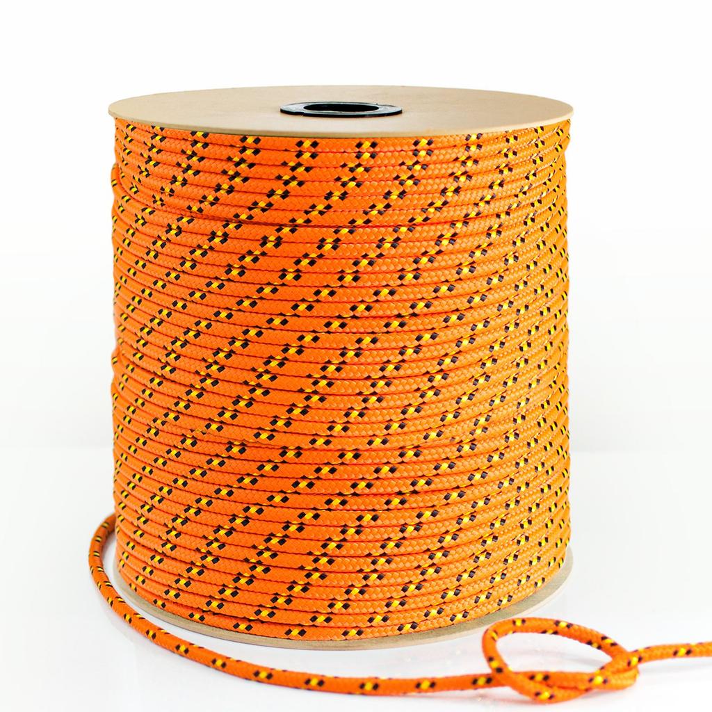 Oranges POLYPROPYLENSEIL - 18mm - 15m - Traglast bis 82 Flechtleine Textilschnur Kordel Kunststoffseil geflochten