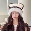 Coldproof Plush Winter Hat Soft Warm Beanie Hats Casual Ear Protection Cold Cap  Riding