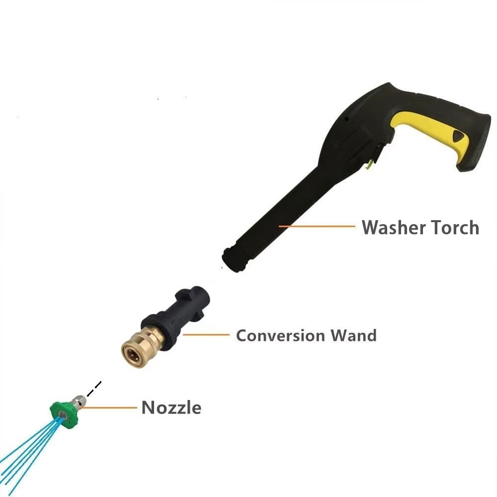 1Pcs 1/4" Water Torch Connector Brass Car Washing Accessory  for Karcher for LAVOR for Bosch