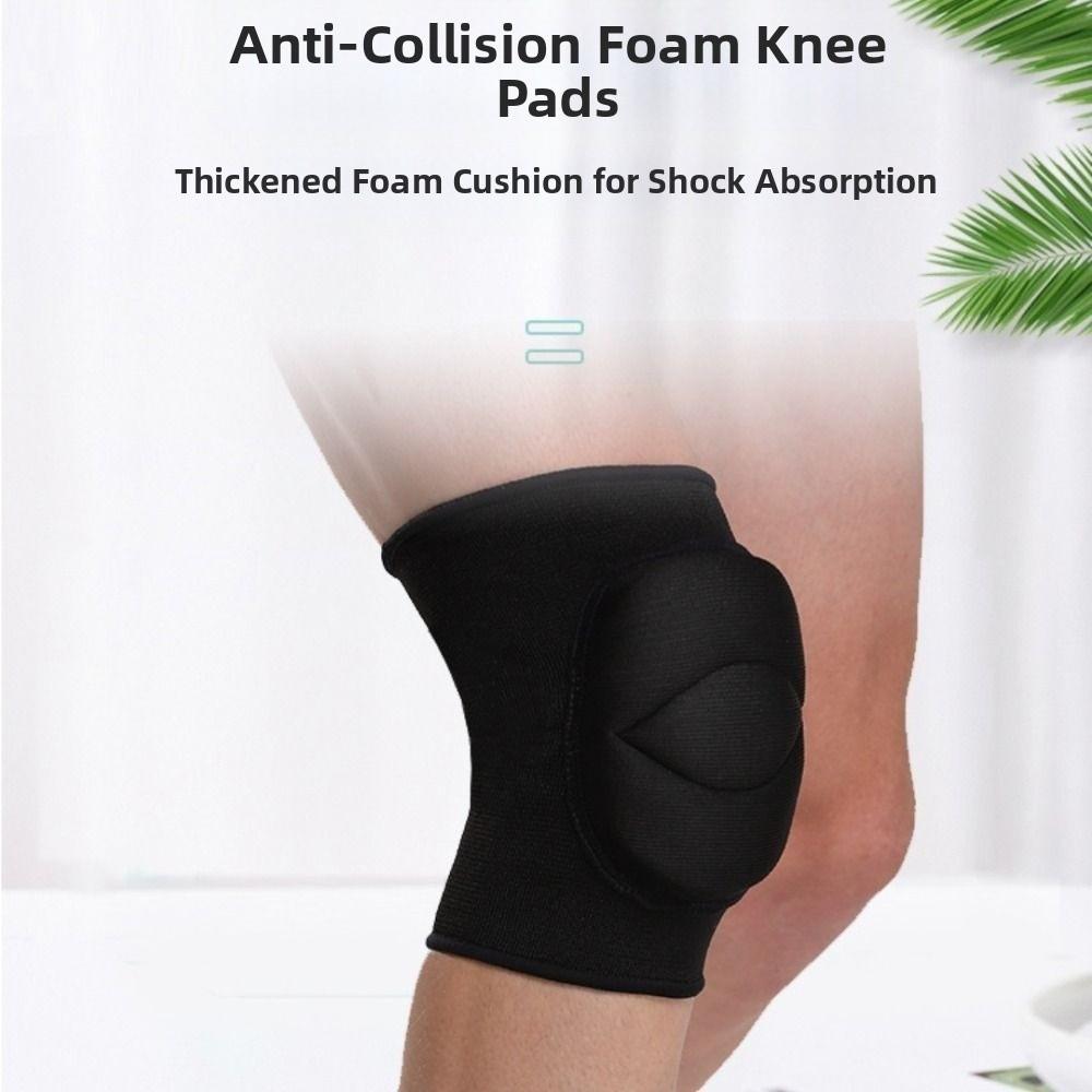 1 Pair Anti Collision Dance Knee Pads Yoga Elastic Knee Pads Sponge Sports Knee Pads  Outdoor Sports