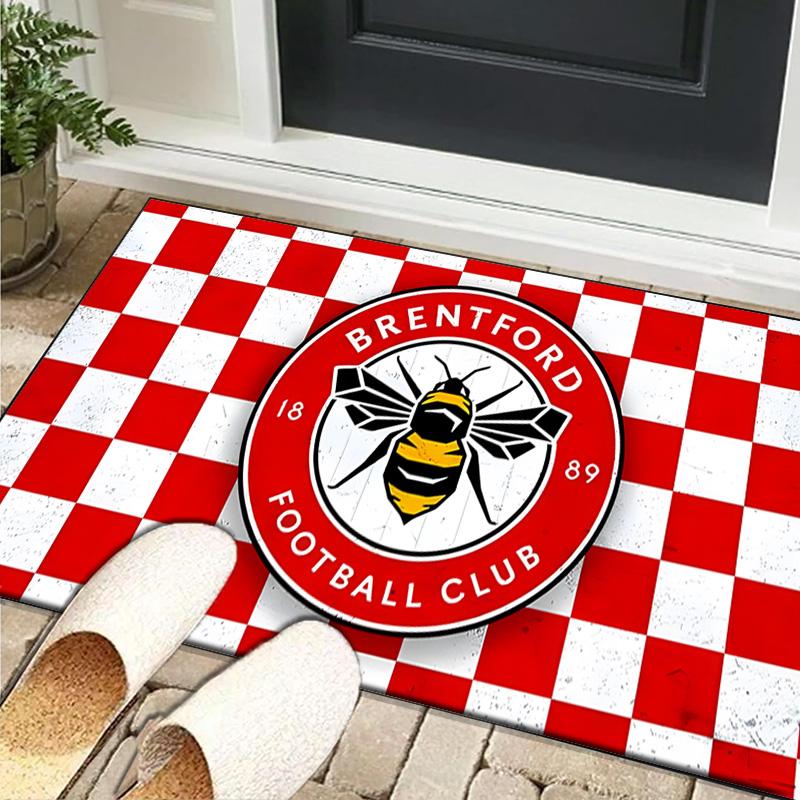 1PC rug Brent-ford Football Club Crest Carpet, Chair Rug,Area Rug for Office Bedroom living rooms bedroom, Doormat decor Christmas fan gifts