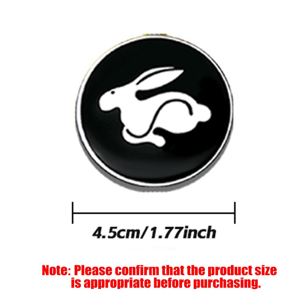 3D Aluminum 45/50MM Car Steering Wheel Emblem Sticker For Volkswagen VW R GTI ABT Golf Polo Tiguan Passat Sharan 4 Motion Touran ZG9