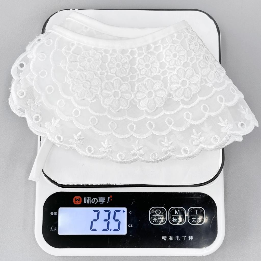 Весенне-осенняя вышивка кружево большой воротник декоративная рубашка одежда ложный воротник кружево ажурное кружево маленькая шаль лепестковый воротник