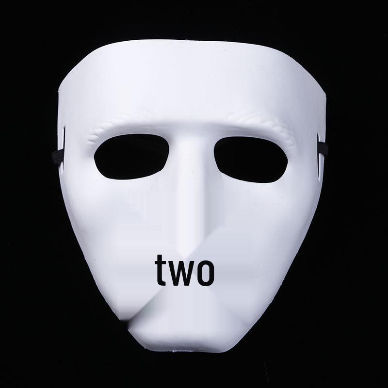 Белая маска-маскарад JabbaWockeeZ на Хэллоуин для мужчин и женщин