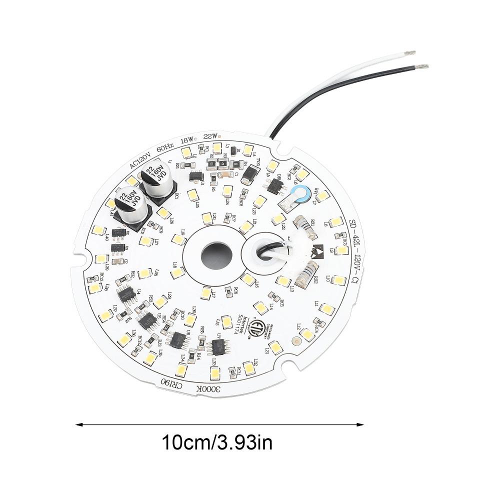 3000K/4000K/6000K Ceiling Fan Light Panel 3.93 Inch Aluminum Ceiling Fan Light Replacement Ceiling Fan Light Board Hallway