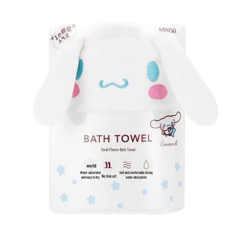 MINISO Полотенце для ванны из кораллового флиса Cinnamoroll