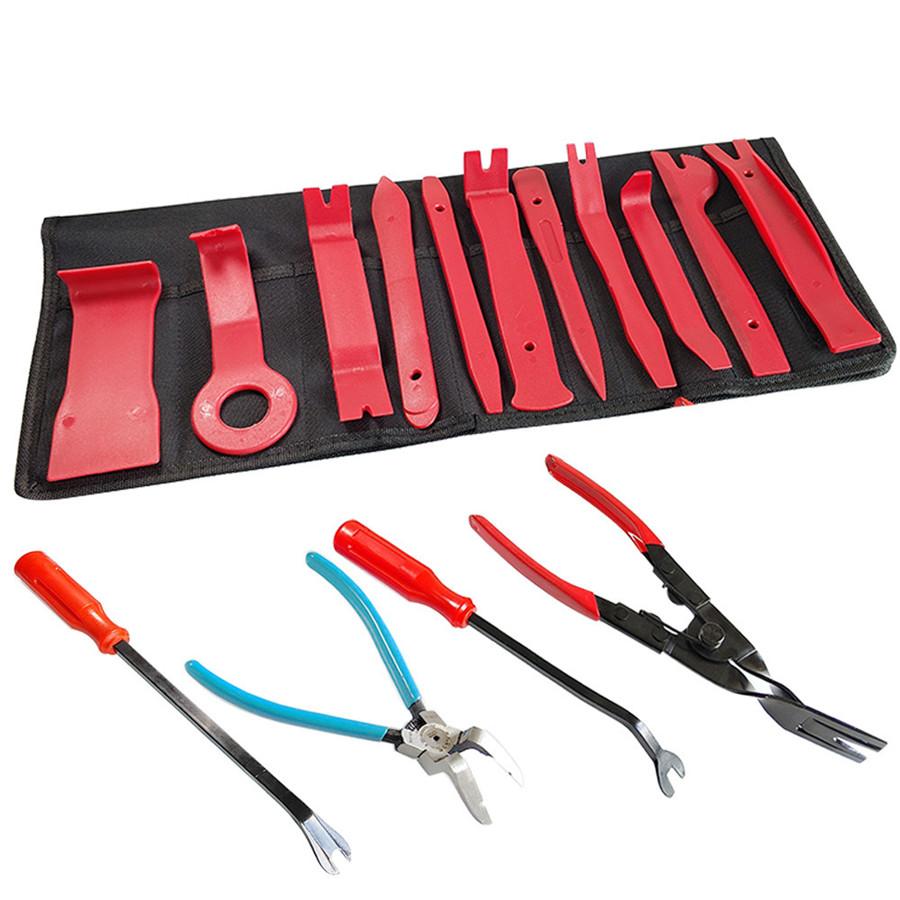 Car Removal Repair Tools Door Panel Installer Repair Removal Tool Auto Interior Fastener Clip Pliers Plastic Pry Tools Kit