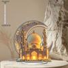 1pc Acrylic Crescent Castle Adorable Table Sign - 2D Flat Acrylic Desktop Ornament, Wall Decor Art, Four Seasons Decoration