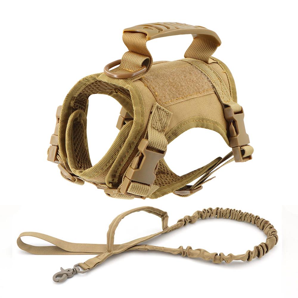 Тактический ремень безопасности и поводок для кошек, регулируемый жилет с ручкой, тренировочный прогулочный ремень безопасности для собак Samll