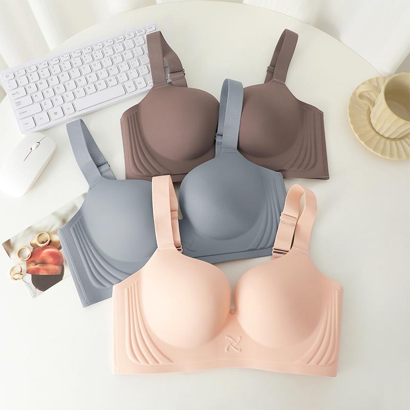 Женские бесшовные бюстгальтеры, беспроводное нижнее белье, бюстгальтер Push Up, сексуальный бюстгальтер с глубоким V-образным вырезом, женский тонкий невидимый бюстгальтер с регулируемой бретелькой, нижнее белье