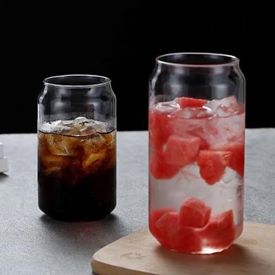 Креативная стеклянная чашка, бамбуковая крышка, форма банки, чашка для чая, сока, молока, кофе, стеклянная питьевая чашка, стекло с высоким содержанием боросиликата, прочная посуда для напитков
