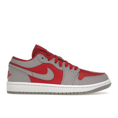 Air 1 Low SE Split - Женские кроссовки Gym Red Cement Grey Black White DR0502-600