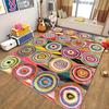 Vintage Abstract Pattern Non-Slip Floor Mat Washable Decorative Area Rug for Living Room Kitchen Office Laundry Room Bathroom