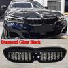 Front Bumper Hood Kidney Grill Racing Grilles For BMW 3 Series G20 G21 318i 320i 330i M340i 330d 2019-2022 Black Bodykits Tuning