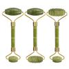 Natural Green Jade Roller Gua Sha Set Scraping Facial Massage Lifting Anti-Wrinkle Gouache Scraper Jade Massager Skin Care Tools