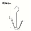 Shoe Steel 1pc Stainless Durable Rack Hanger Spacesaving Metal Storage Hook For Coats Hats Slippers Hanging Shoe Organizers