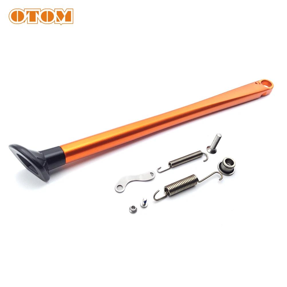 OTOM 2023 Motorcycle Kickstand Side Stand Kit Modified Aluminum Spring Footrest Bracket Screw For KTM HUSQVARNA GASGAS Motocross