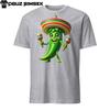 Spicy Fiesta Unleashed! Happy Chili Pepper Graphic Tee, Sombrero Included!