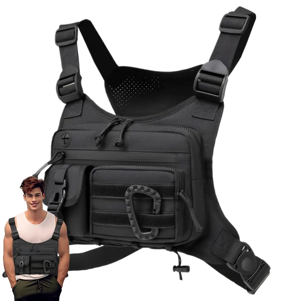 Adjustable Sports Vest Bag Multi-functional Outdoor Chest Bag Running Vest Bag  Outdoor