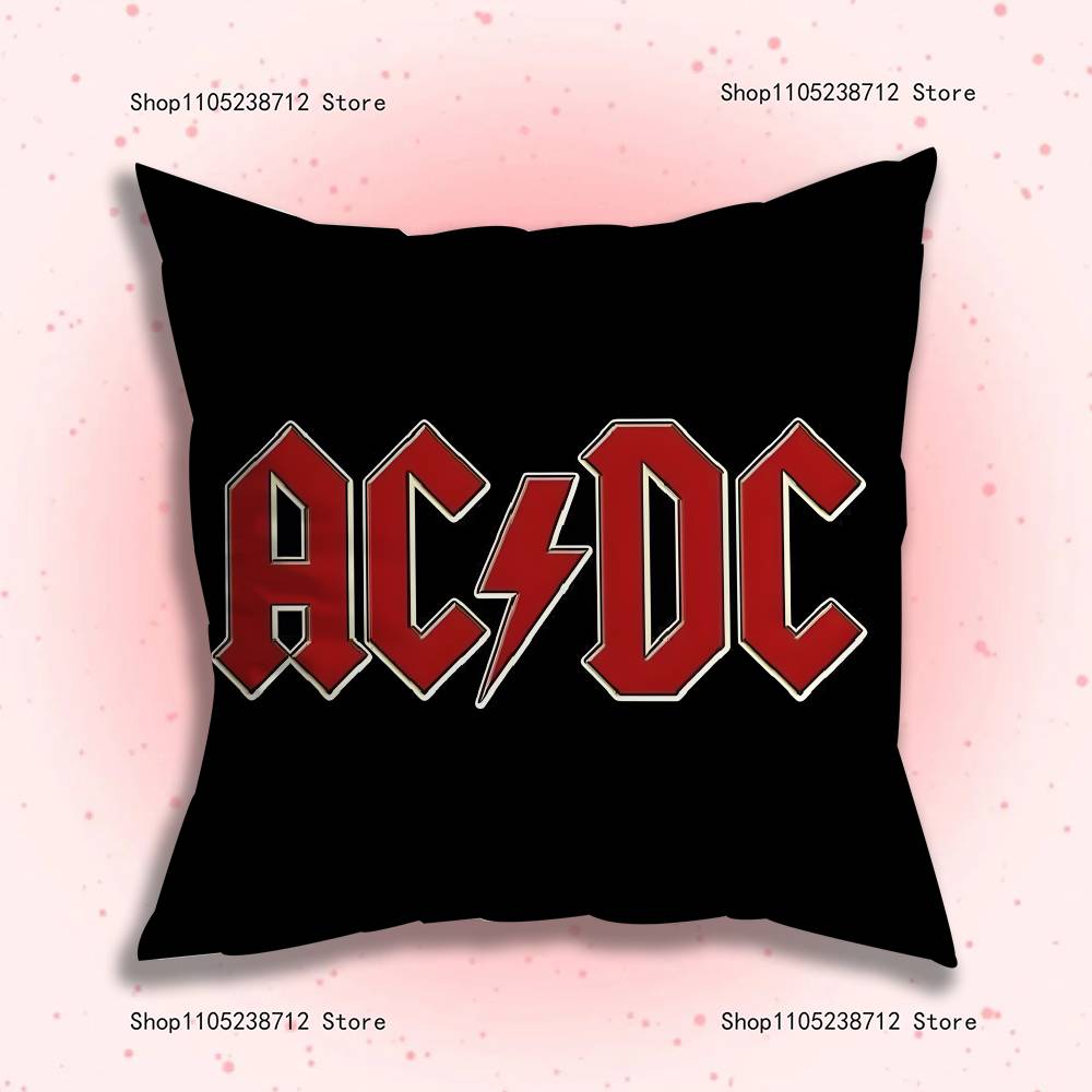 Крутые чехлы на подушки с изображением певца A-ACDC Rock Band, мультяшные, декоративные для дивана, для дома, двусторонняя печать, короткий плюш, милые чехлы на подушки