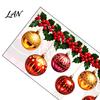 Christmas Hanging Ball Ornaments Holly Static Window Stickers, Waterproof PVC Decorative Decals for Party Supplies Home Store Glass Doors, Reusable