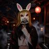 Bloody Halloween Rabbit Mask Spooky Terrifying Cosplay Mask Novelty Scary Animals Mask  Male Female