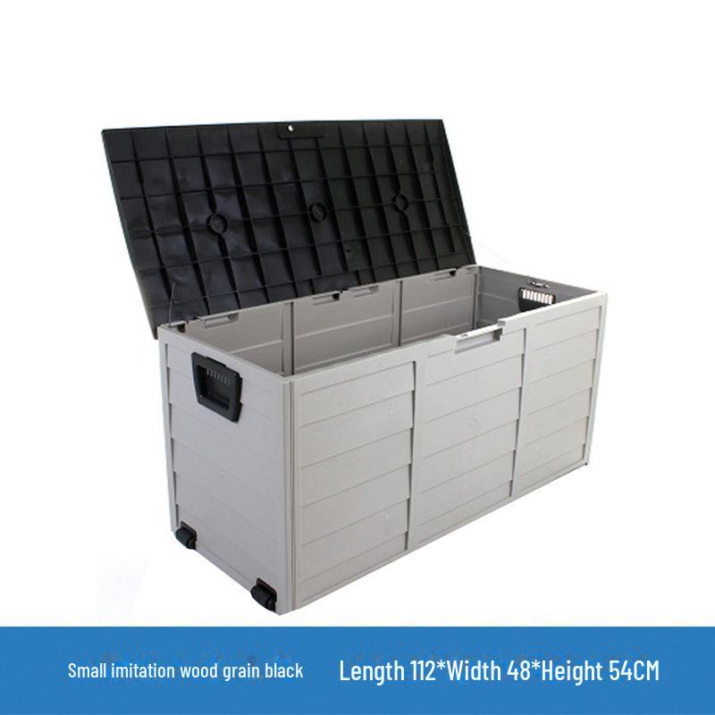 Шкаф для хранения вещей в саду: Водонепроницаемый и солнцезащитный ящик-перекидной верх для использования во дворе семьей на вилле