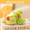 Tortoise Fruit Slippers Shaped Plush Keychain Toy Short Material Doll Gifts