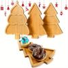 Wooden Christmas Tree Plate Tray for Food Appetizers Desserts Snackacs Sushi Japanese Sashimi Plate Restaurant