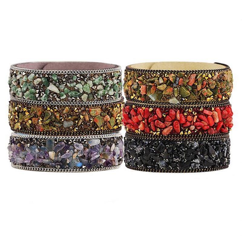 Женский браслет с натуральными кристаллами