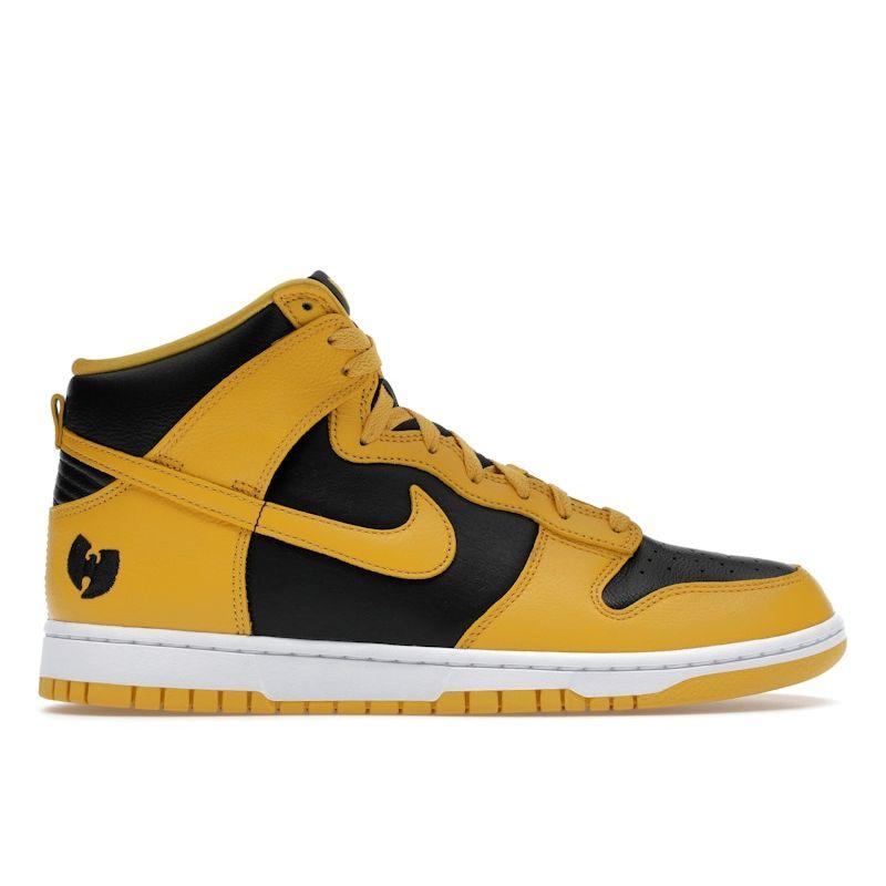 Wu-Tang X Nike Dunk High Retro Premium 2024 Unisex Sneakers Yellow Black Pollen HJ4320-001