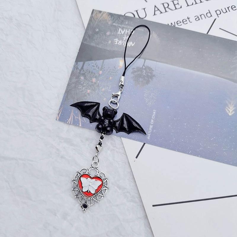 Cute Cellphone Strap Lanyard Gothic Phone Chain Rope for Keys Bag Accessories