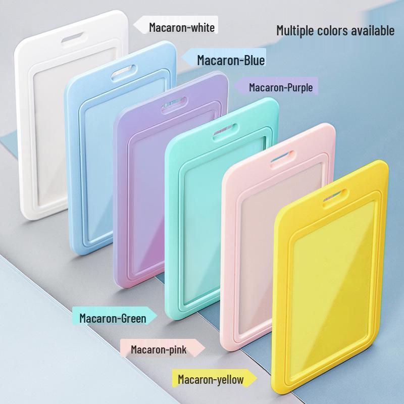 Student Campus ID and Access Card Holder for Bus, Meal, Room Cards - Hard Shell, Custom Printing Available.