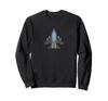 Retro Fighter Pixel Design Aviation Fan Sweatshirt