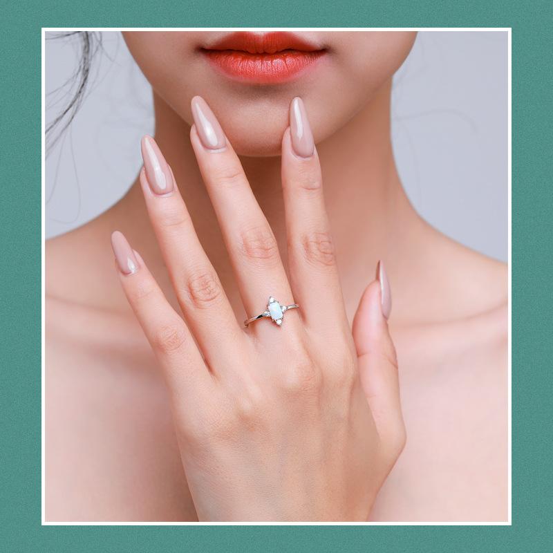 Tancise Classic стерлингового серебра 925 пробы кольцо с цирконом женские ювелирные изделия свадебное обещание вечерние подарок