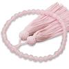Women's Buddhist Prayer Beads, Kyoto Style, Rose Quartz, Silk Tassel, Suitable for All Sects, Ideal for Informal Funerals, Buddhist Altars, Buddhist