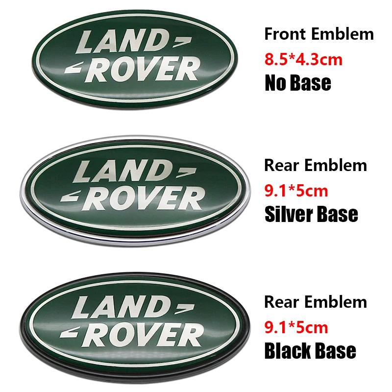ABS 8.6cm Car Front Grille Trunk Badge Sticker Body For Land Rover Range Rover Evoque Discovery 3 4 Defender 4 Styling Sticker NG4