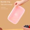 Creative Edible Silicon Lunch Box Retractable Folding Fresh-Keeping Box with Lid Plate Portable Lunch Bento Box