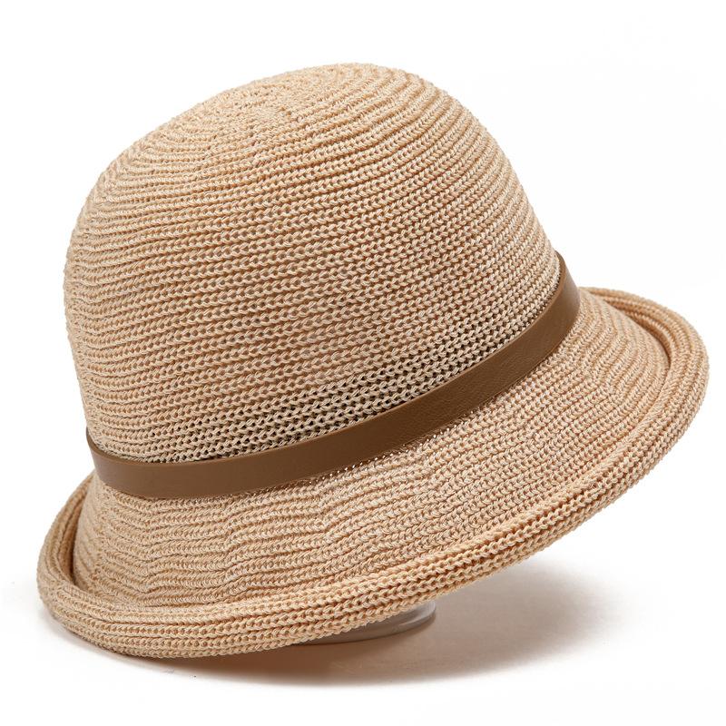 Летняя защита от солнца с тонким куполом, рыбацкая шляпа, модные и универсальные солнцезащитные пляжные шляпы для женщин