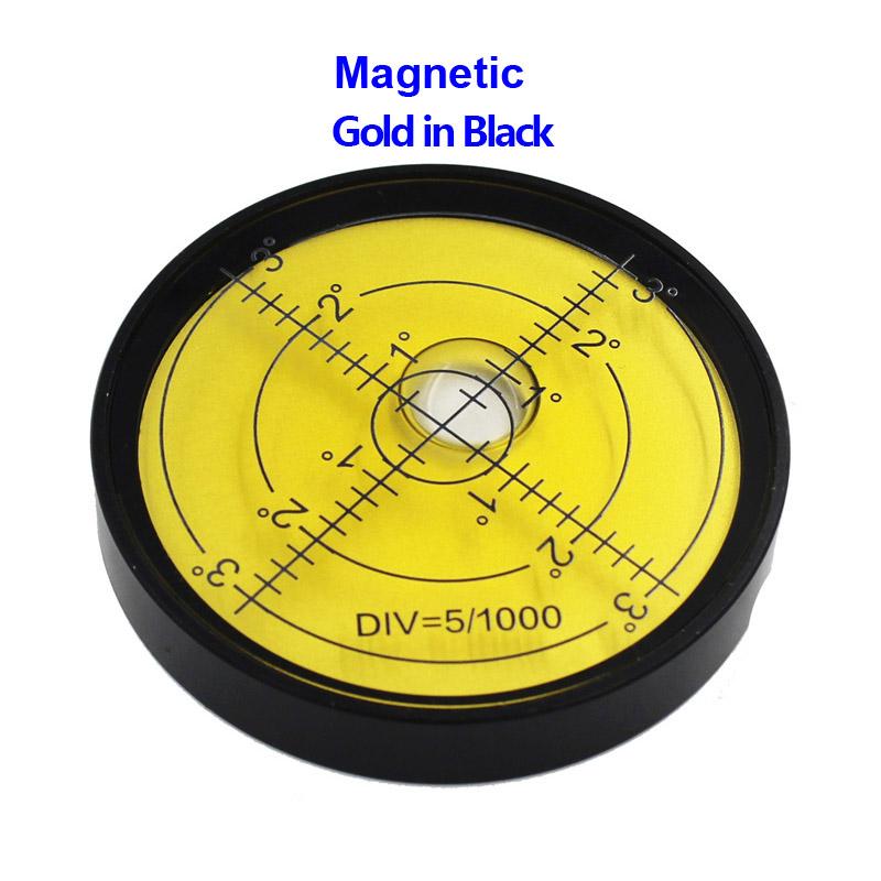 Магнитный многоцветный универсальный круглый металлический спиртовой уровень пузырьковый бусина горизонтальный инструмент диаметр 60*10 мм 1 шт