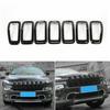 7pcs Car Front Grille Inserts Grill Frame Trim for Jeep Cherokee 2014-2018 Black
