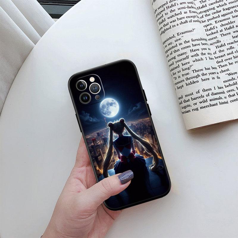 S-Sailors-wallpaper M-Moon Phone Case for Motorola Moto Edge 60 60s 70 G86 G56 G54 E14 G04S G45 G54 G64 Pro Power Neo Fusion