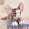 53cm New Lifelike Realistic Cat Plush Toys Soft Stuffed Kitten Model Devon Rex Animals Room Decoration Birthday Christmas Gift
