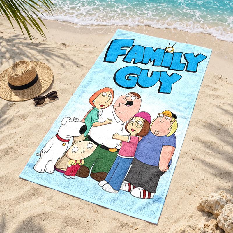 Family Guy Microfiber Beach Towel Quick Dry Sand Free Lightweight Beach Towels for Travel Swimming Camping