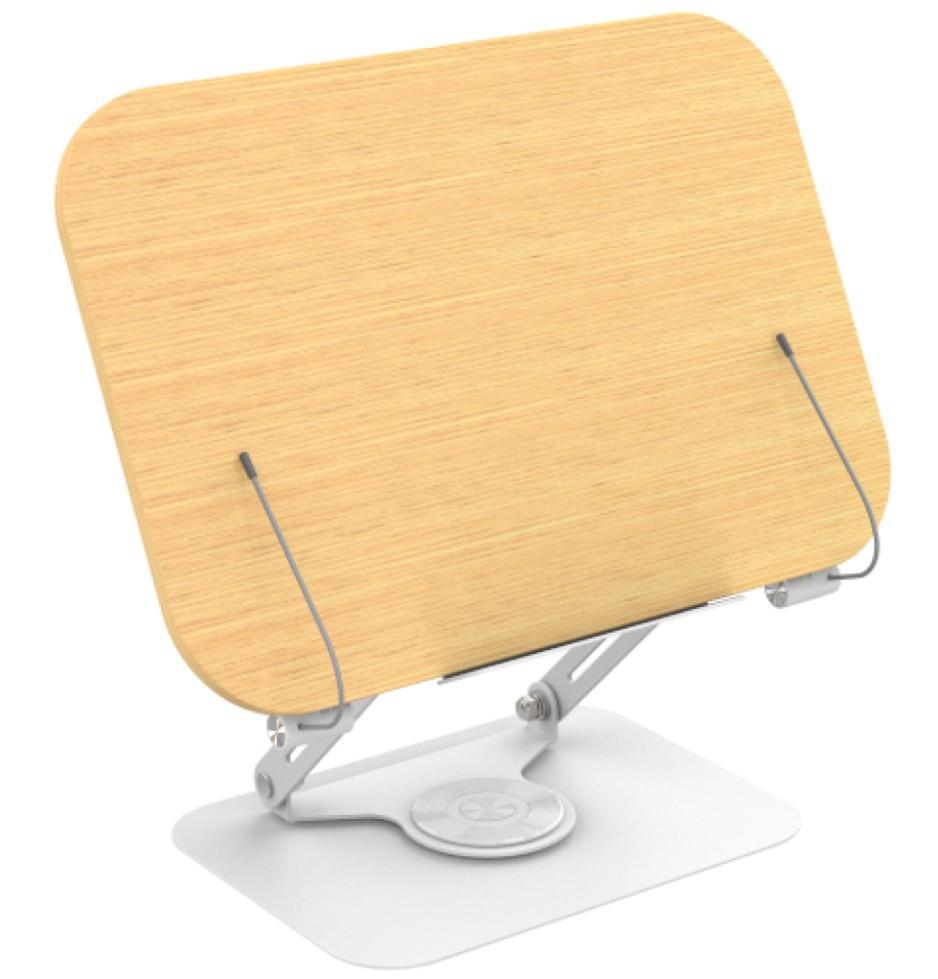 Wooden Book Stand Mold Steel Metal Book Clip Page Holder for Office Home Use