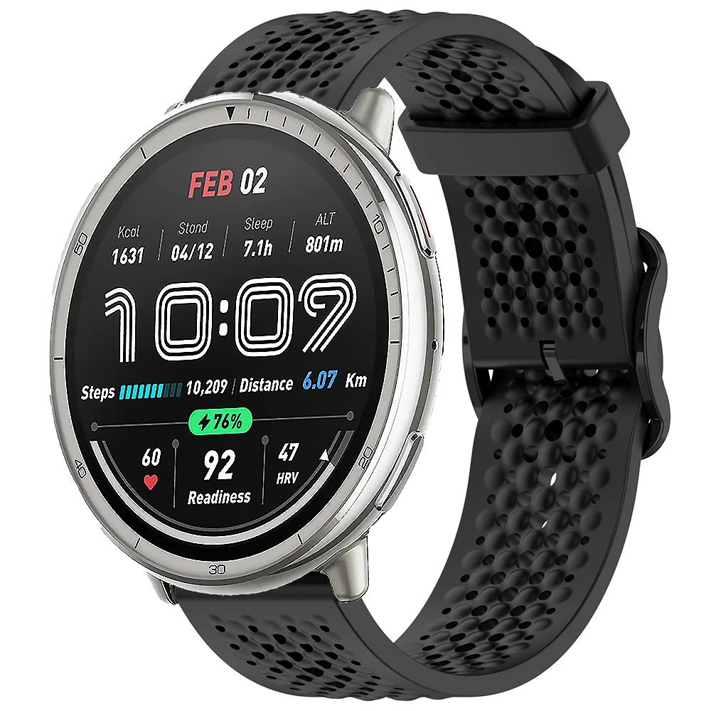 20-метровый силиконовый ремешок для Amazfit Active 2, спортивный сменный браслет для Amazfit GTS 4 mini 3 2 2e/Bip 3/3 Pro/Bip U Pro