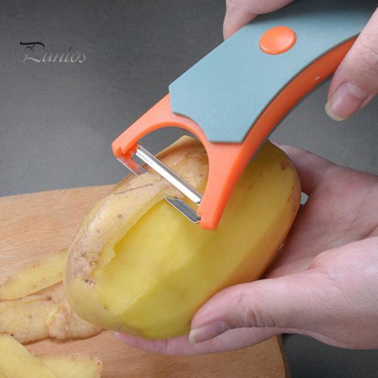 Fruit Peeler 2-in-1 Multifunctional Kitchen Grater for Fruits Vegetables Double Head Vegetable Potato Peeler Efficient Tools for Kitchen